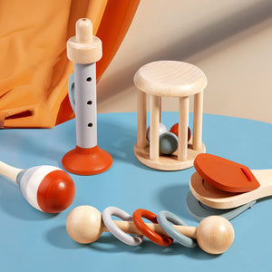 Discover the Joy of Learning with Baby Rattle Early Education Wooden Toys