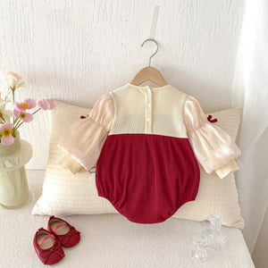 Why Every Little Girl Needs Our Baby Jumpsuit Bow Puff Sleeve Bottom-covering Rompers